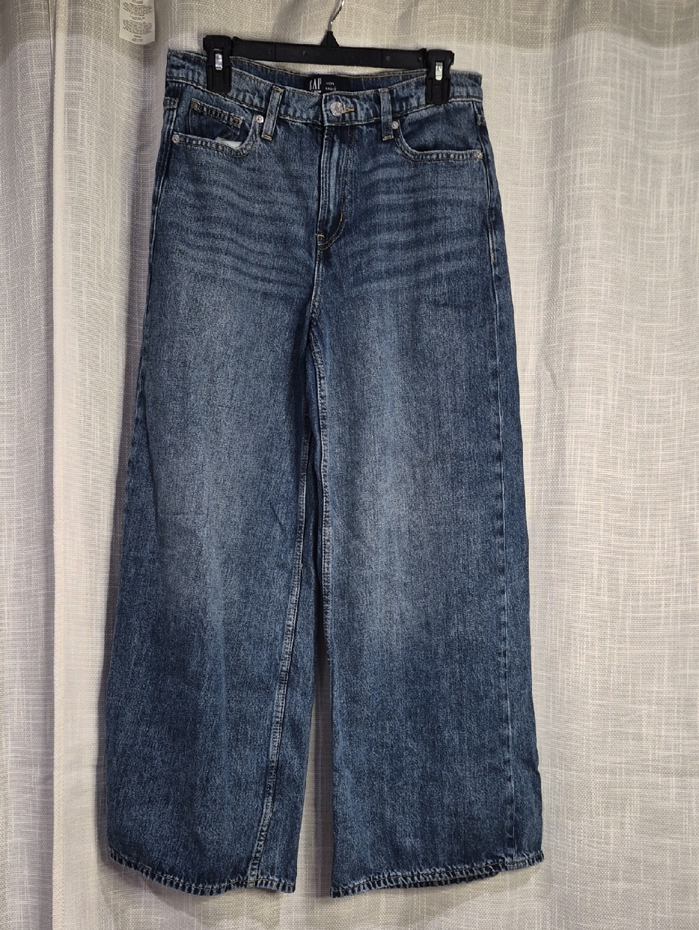 GAP Denim Baggy Wide Leg Jeans in Medium Dark Blue 4 27R